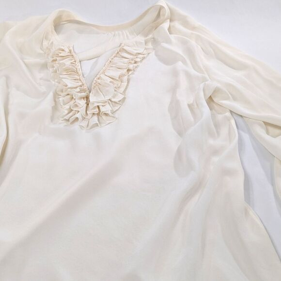 Ruffled Silk Blouse - Picture 7 of 8
